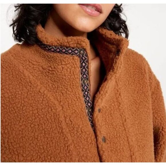 Alpine Design 1/4 Snap Sherpa Size XL Women's Caramel Latte NWT $88 Fleece Pullo - Picture 8 of 11